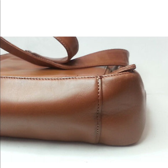 FOSSIL Women Brown Leather Shoulder Bag 10"x8.5"x3.5" and 15" strap Drop  NWT - Picture 12 of 13